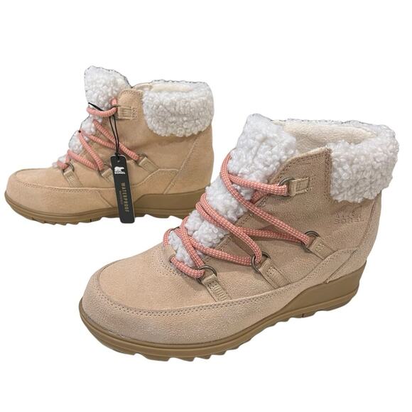 NEW Sorel Evie Cozy Lace Boot - Picture 3 of 9